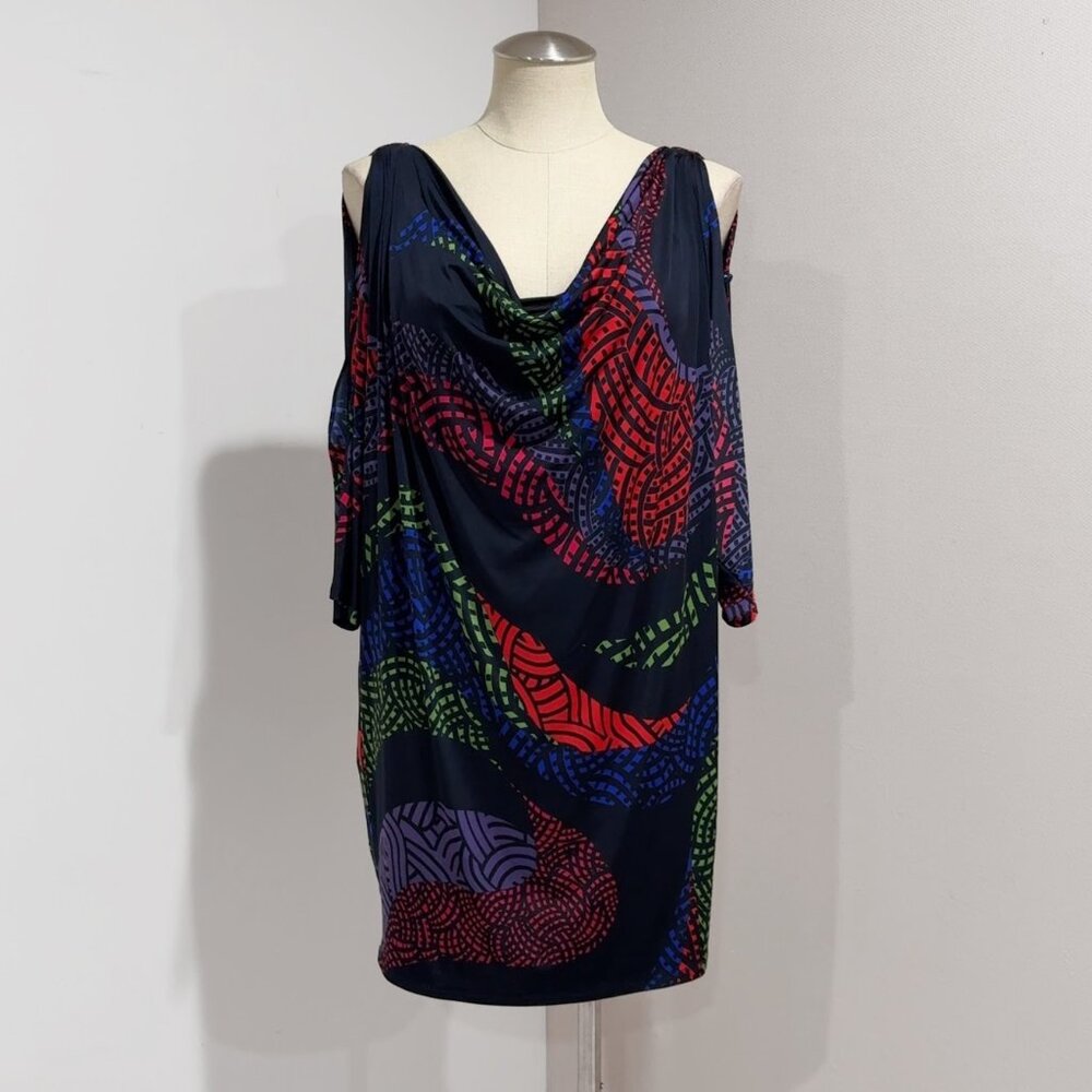 Nine West Vibrant Multicolor Mini Dress
